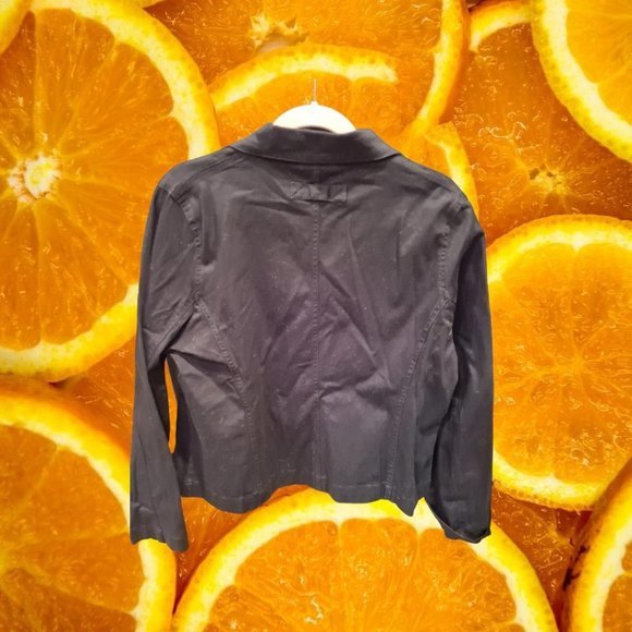 NEW Get Lucky‎ Black Blazer with Rhinestone Accents Size XL - Picture 6 of 6